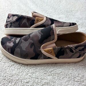 OluKai Camouflage Slip-On Shoes